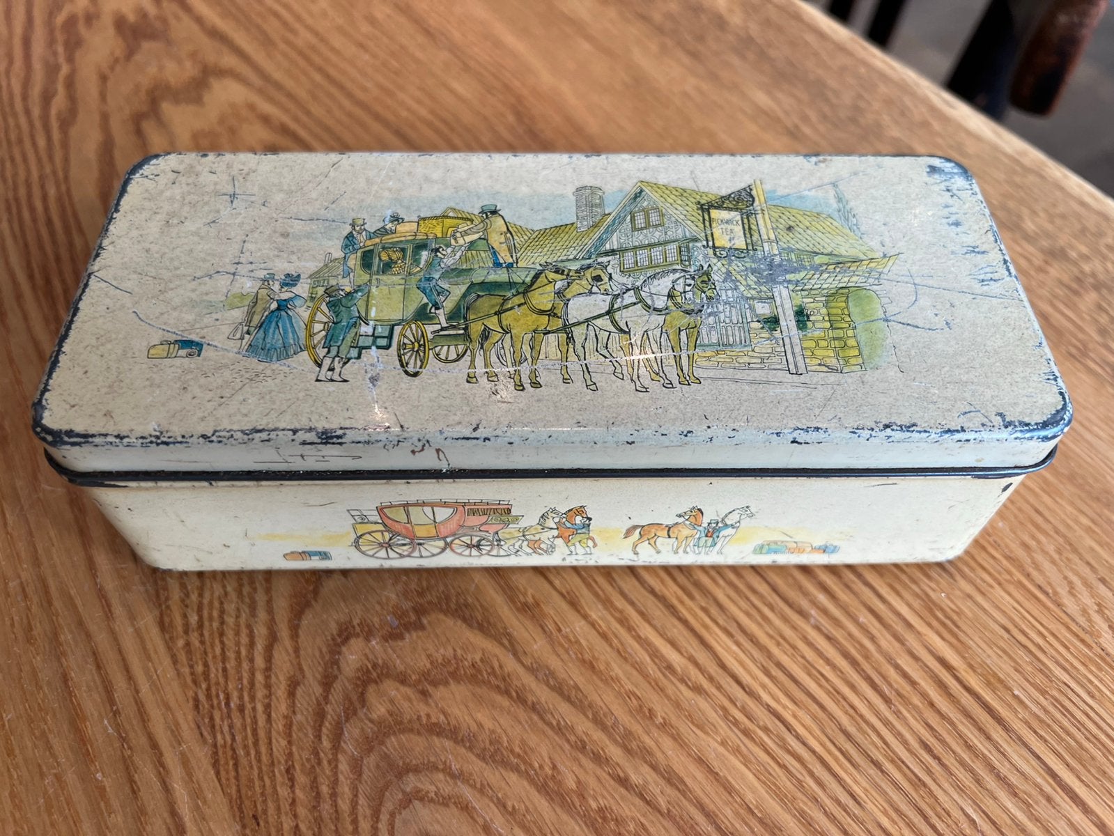 Vintage Pickwick Thee Blik, Ophalen of Verzenden, Gebruikt, Thee