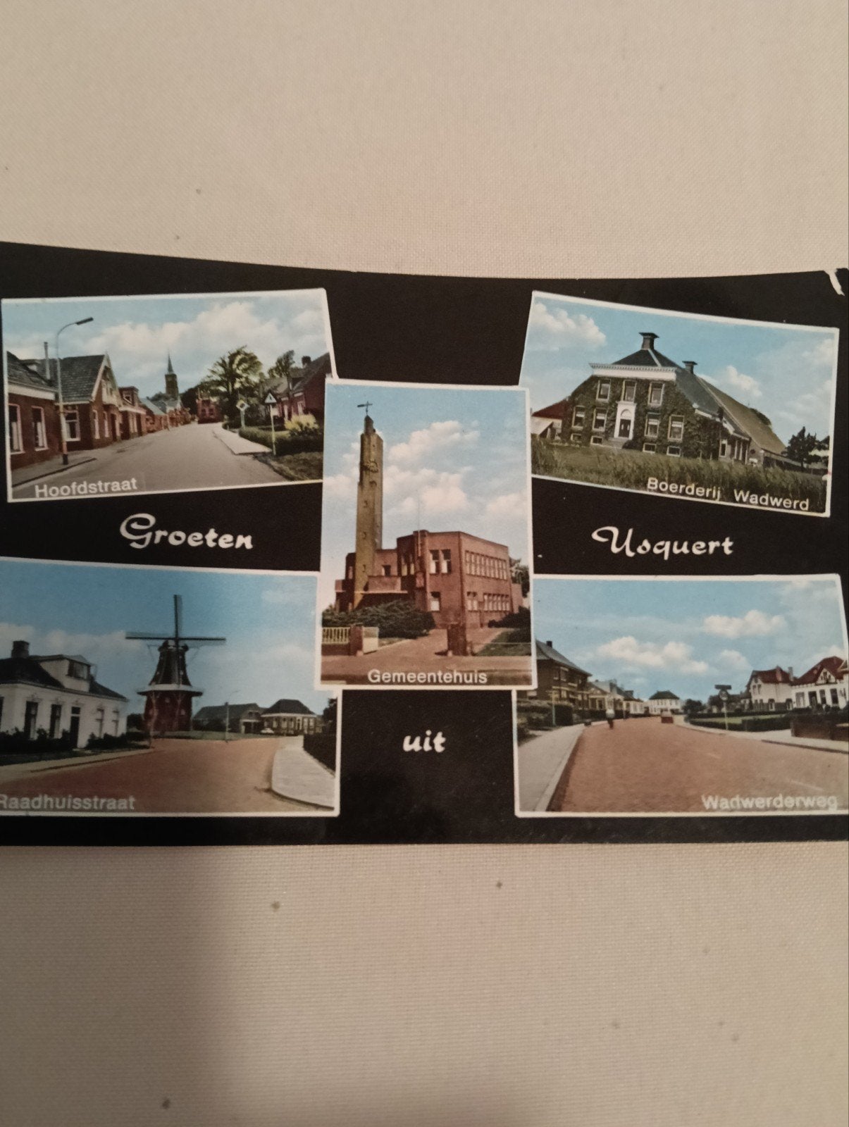 Oude ansichtkaart Usquert - Groningen (1973), Ophalen of Verzenden, 1960 tot 1980, Gelopen, Groningen