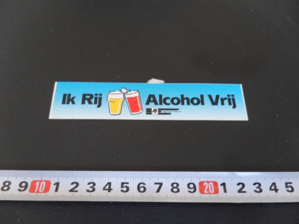 sticker VVN ik rij alcohol vrij, Ophalen, Zo goed als nieuw