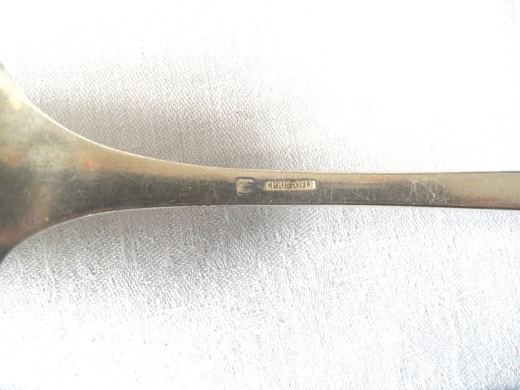 Christofle fidelio of baguette verzilverd opschep lepel, Ophalen of Verzenden