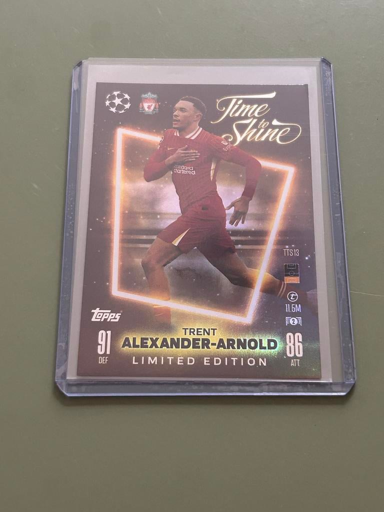Trent Alexander-Arnold Topps Match Attax Limited Edition, Ophalen of Verzenden, Zo goed als nieuw, Buitenlandse clubs, Spelerskaart