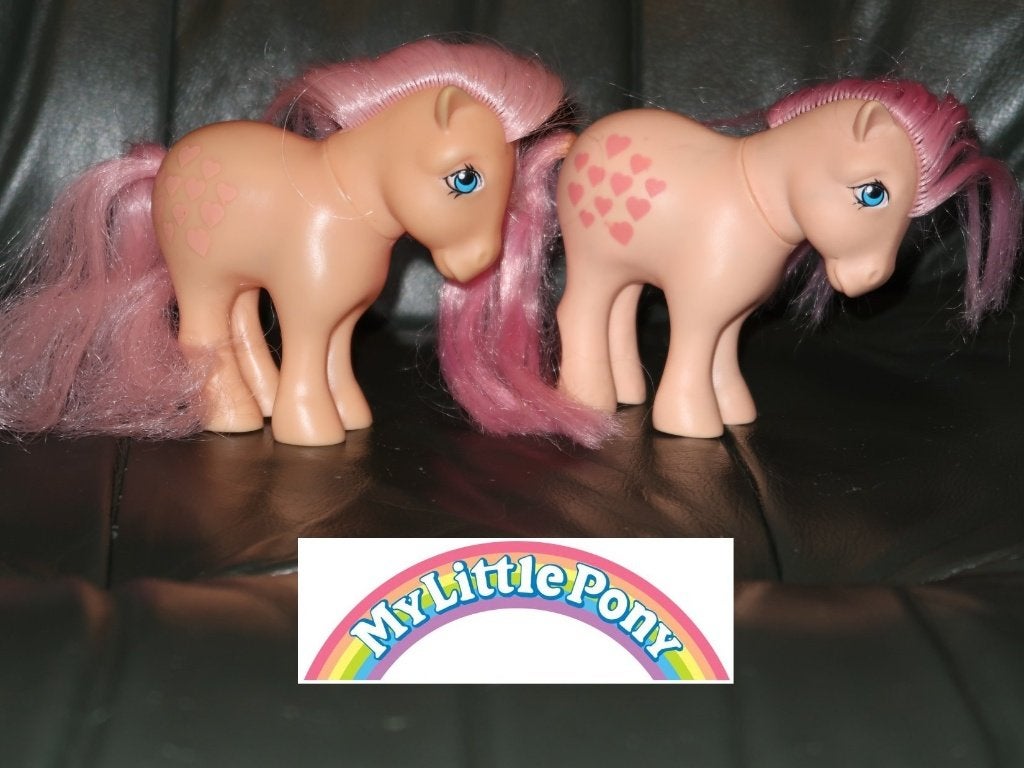 2 versies van Peachy, uit 1982 Italy, G1 vintage MLP Hasbro, Verzenden, Gebruikt