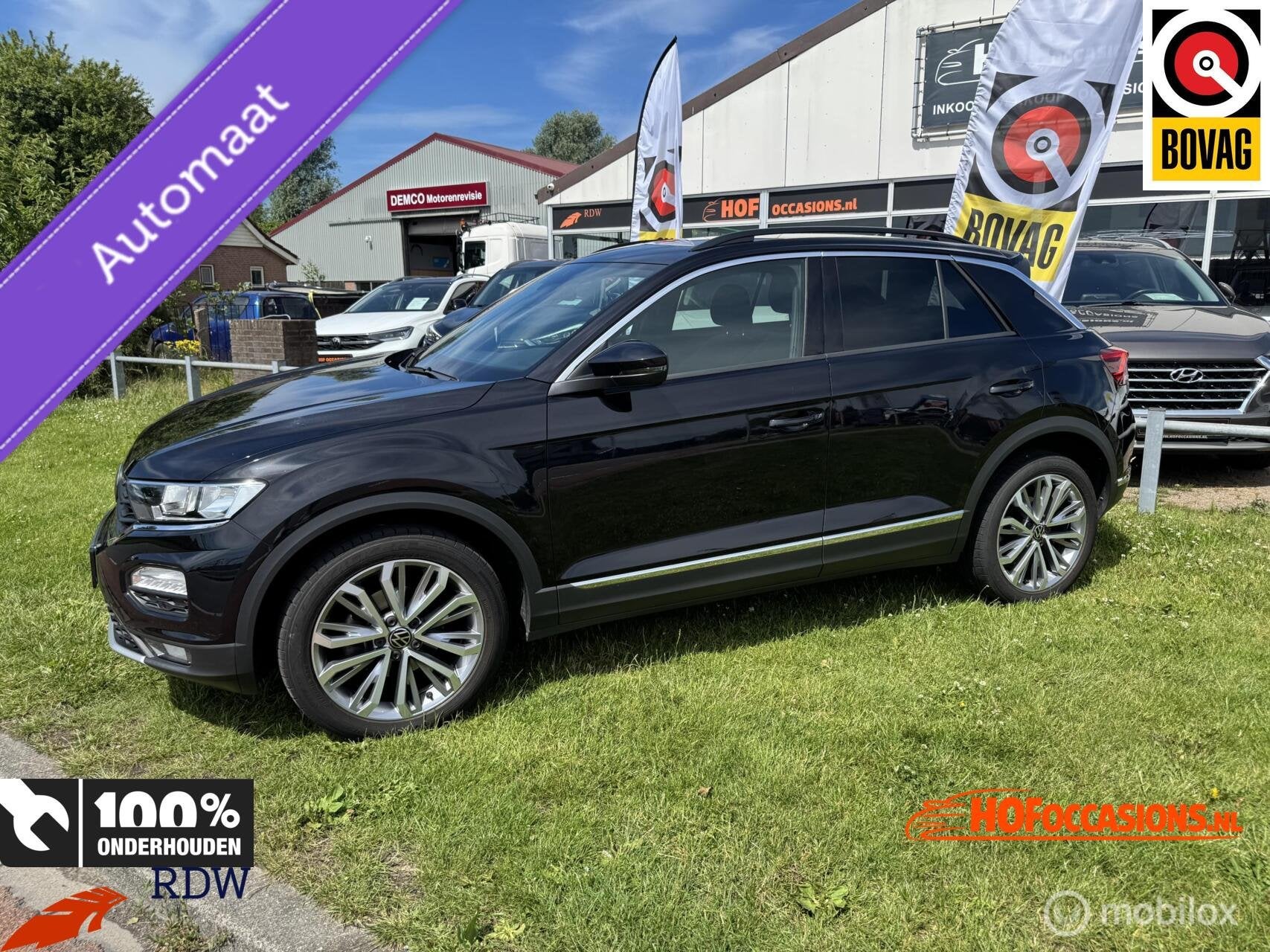 Volkswagen T-Roc 1.5 TSI SPORT CARPLAY/STOELVERW/AUTOMAAT, Auto's, Volkswagen, 4 cilinders, Automatische klimaatregeling, Zwart