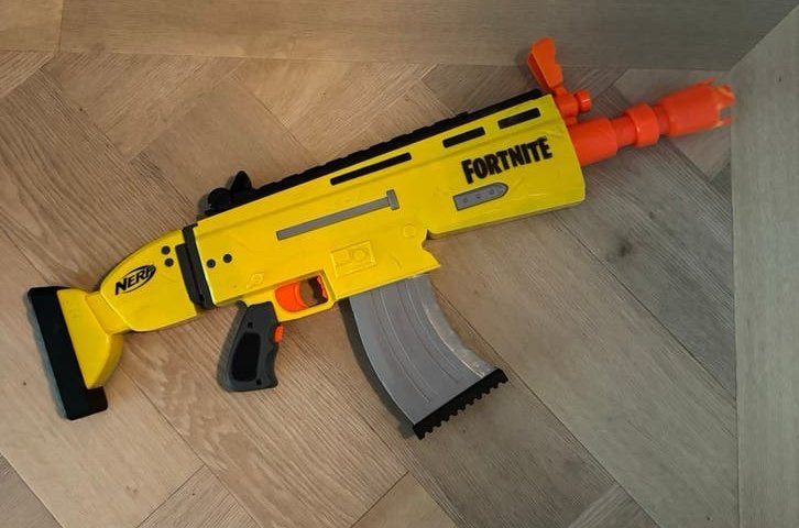 Fortnite Nerf Gun SCAR - Goede staat, Ophalen, Gebruikt