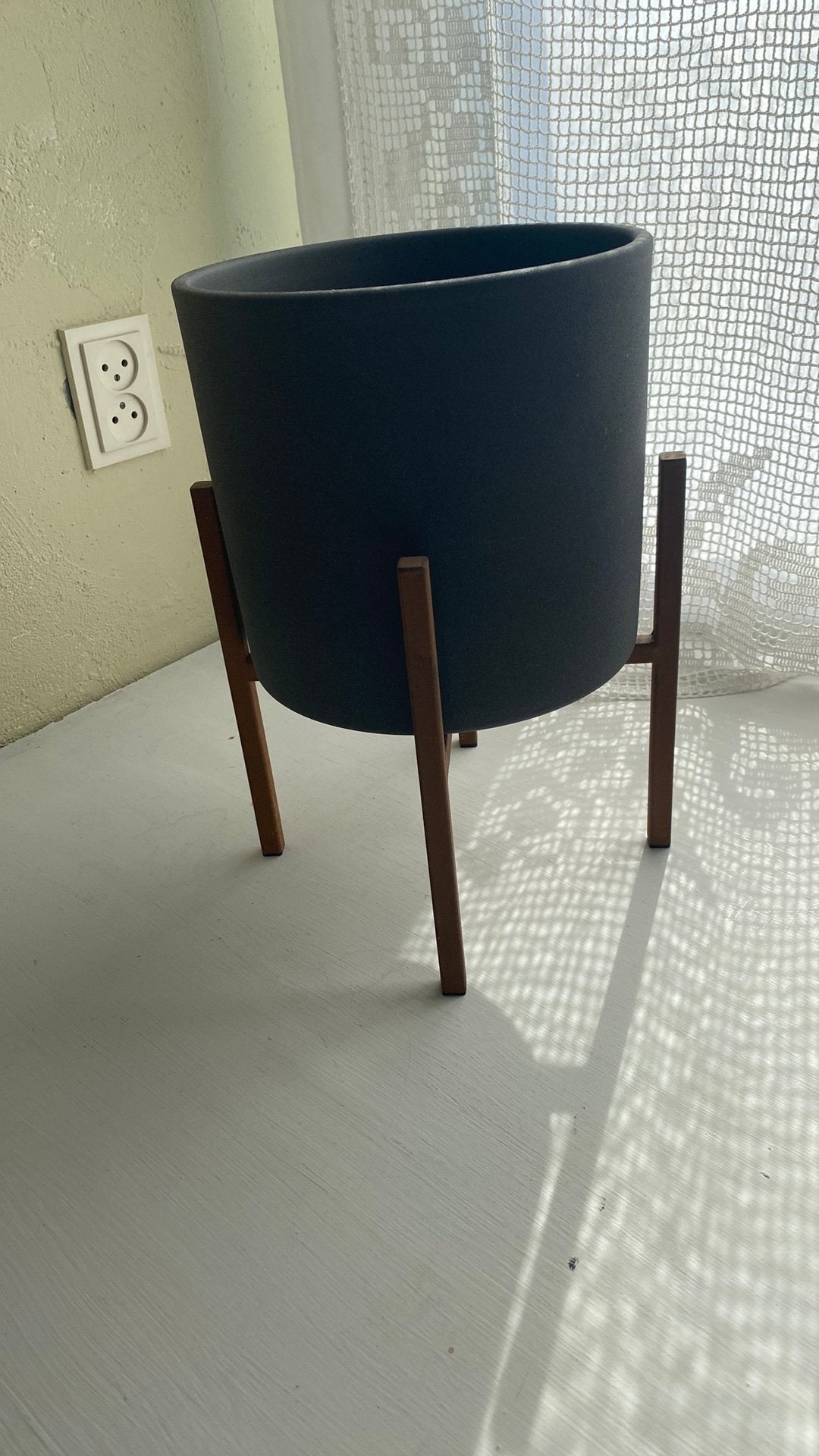 Mica bloempot, Ophalen, Rond, Zo goed als nieuw, Minder dan 25 cm