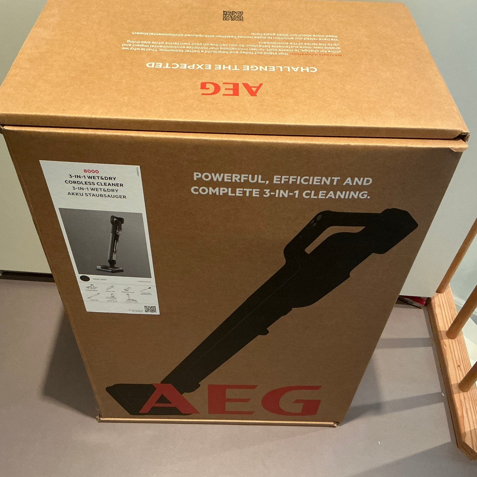 NIEUW AEG 3-in-1 wet and dry 8000 accu stofzuiger, Ophalen, Nieuw, Draadloos, AEG