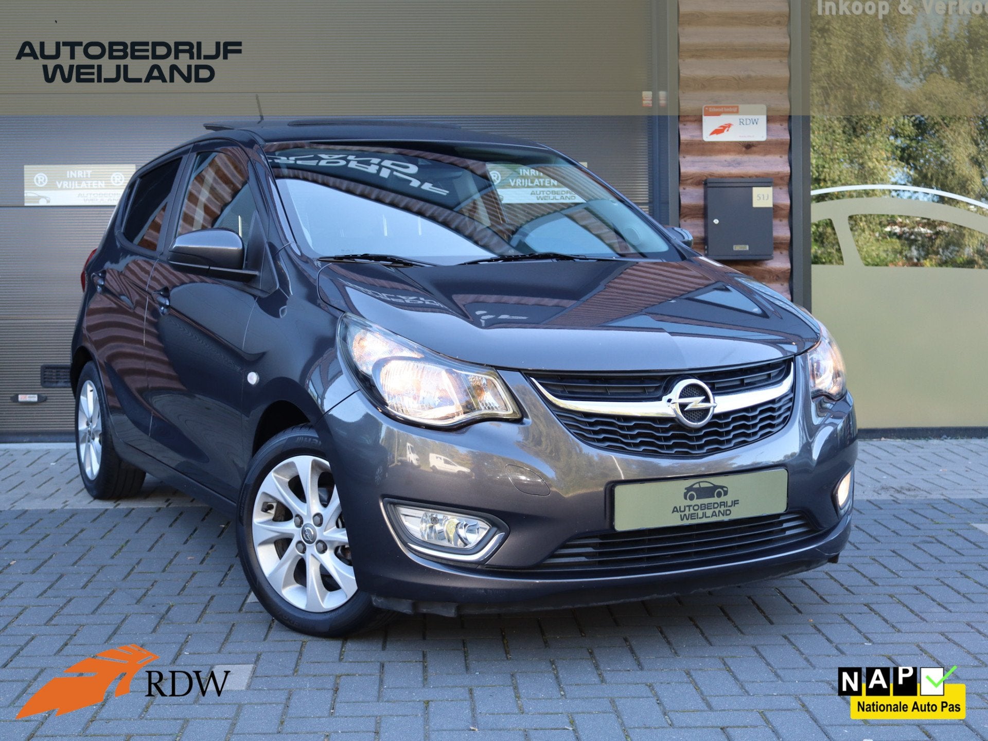 Opel KARL 1.0 ecoFLEX Cosmo SCHUIFKANTEL DAK I Cosmo I Winte, Voorwielaandrijving, Gebruikt, Leder en Stof, 23 km/l