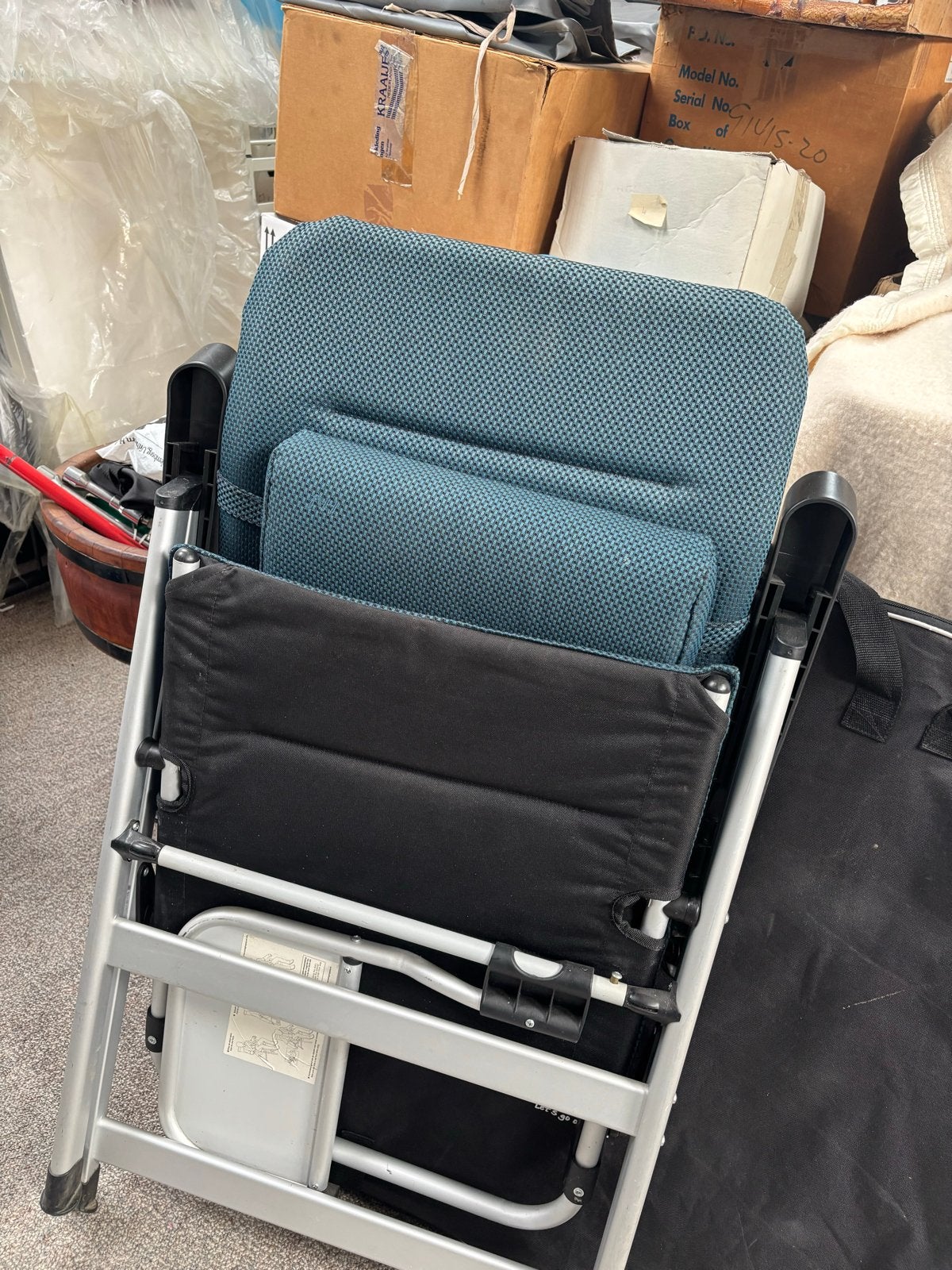 Comfortabele opvouwbare campingstoel anwb, Caravans en Kamperen, Ophalen, Gebruikt