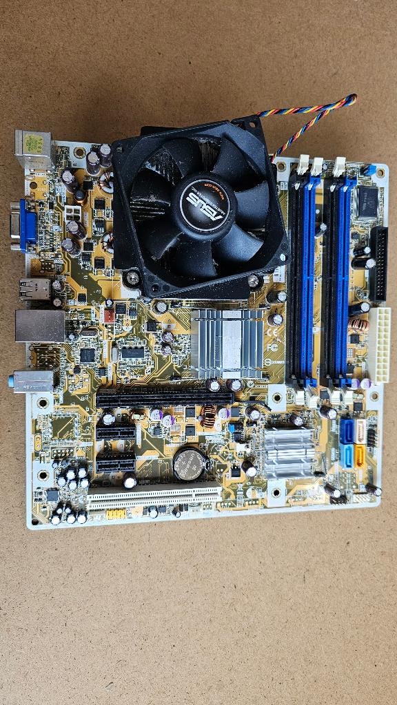ASUS IPIBL-LB +CPU Dual Core 2.20Ghz-, Computers en Software, Moederborden, Gebruikt, DDR, Micro-ATX, Intel