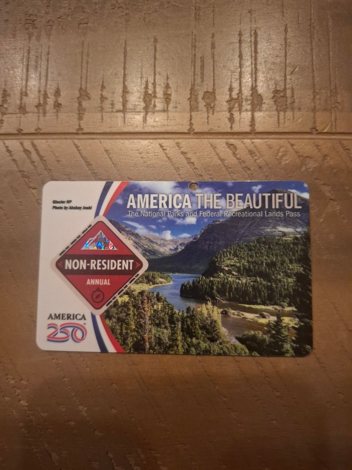 America the beautiful pas, Drie personen of meer, Ticket of Toegangskaart