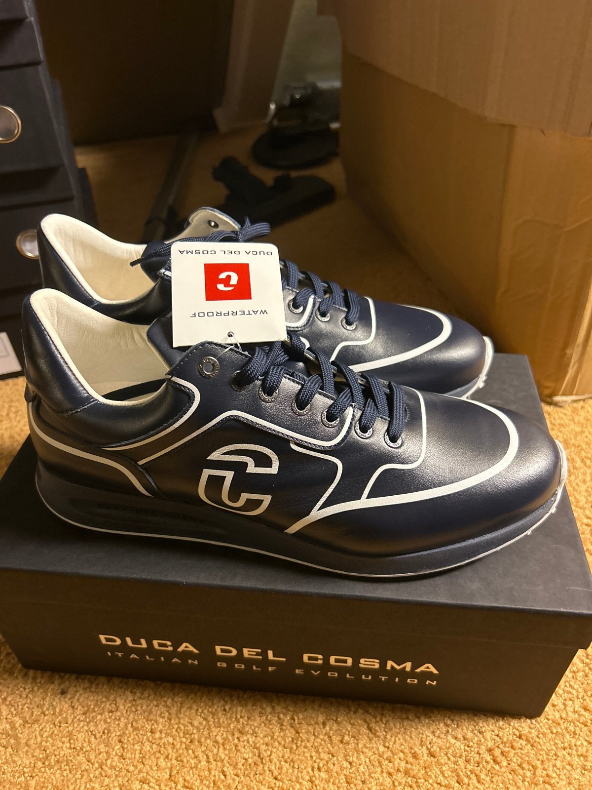 Nieuwe Duca del Cosma golfschoenen heren maat 44, Overige merken, ., Schoenen, Nieuw