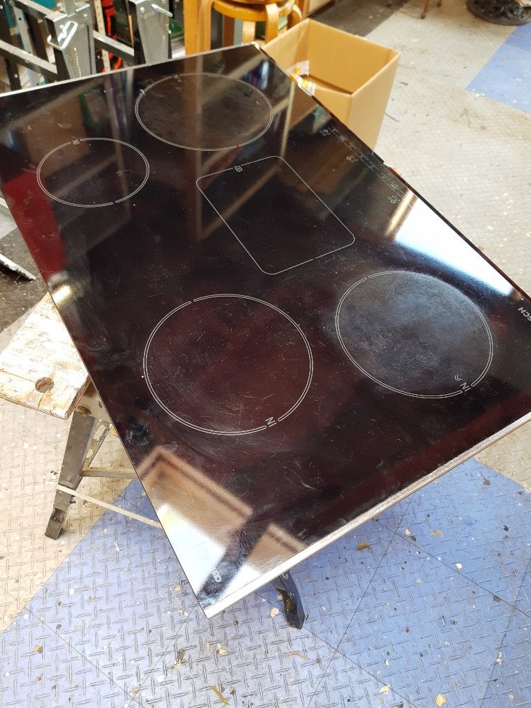 elektrische kookplaat, Witgoed en Apparatuur, Ophalen, Gebruikt, 4 kookzones, Inbouw