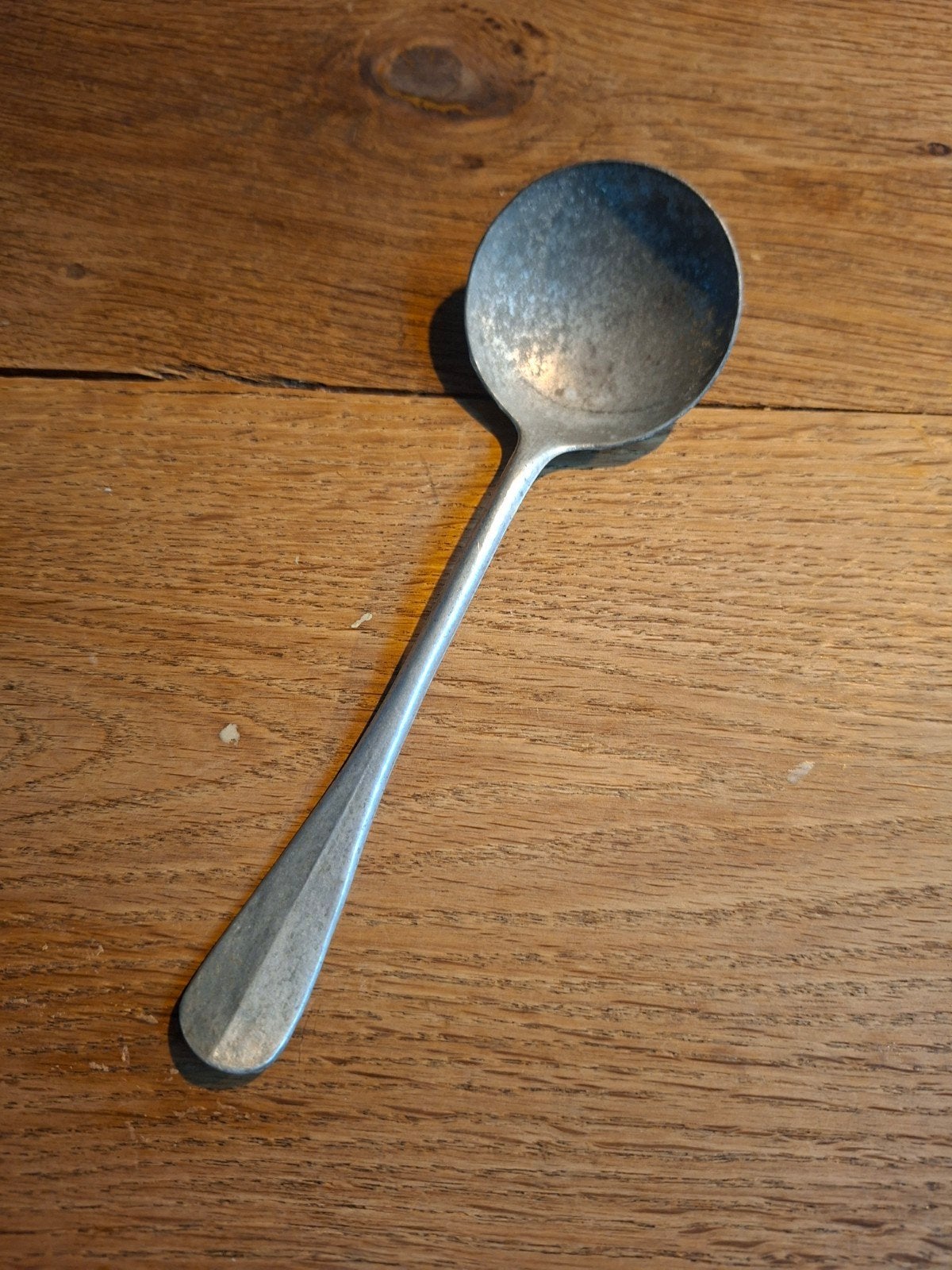 Tinnen lepel, Antiek en Kunst, Ophalen of Verzenden