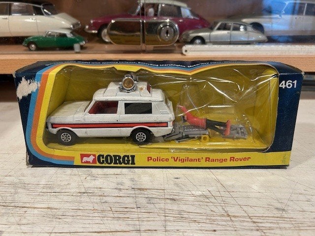 1:36 Range Rover Police Vigliant Corgi Toys GS Nr: 461, Hobby en Vrije tijd, Ophalen of Verzenden, Gebruikt, Auto, Corgi