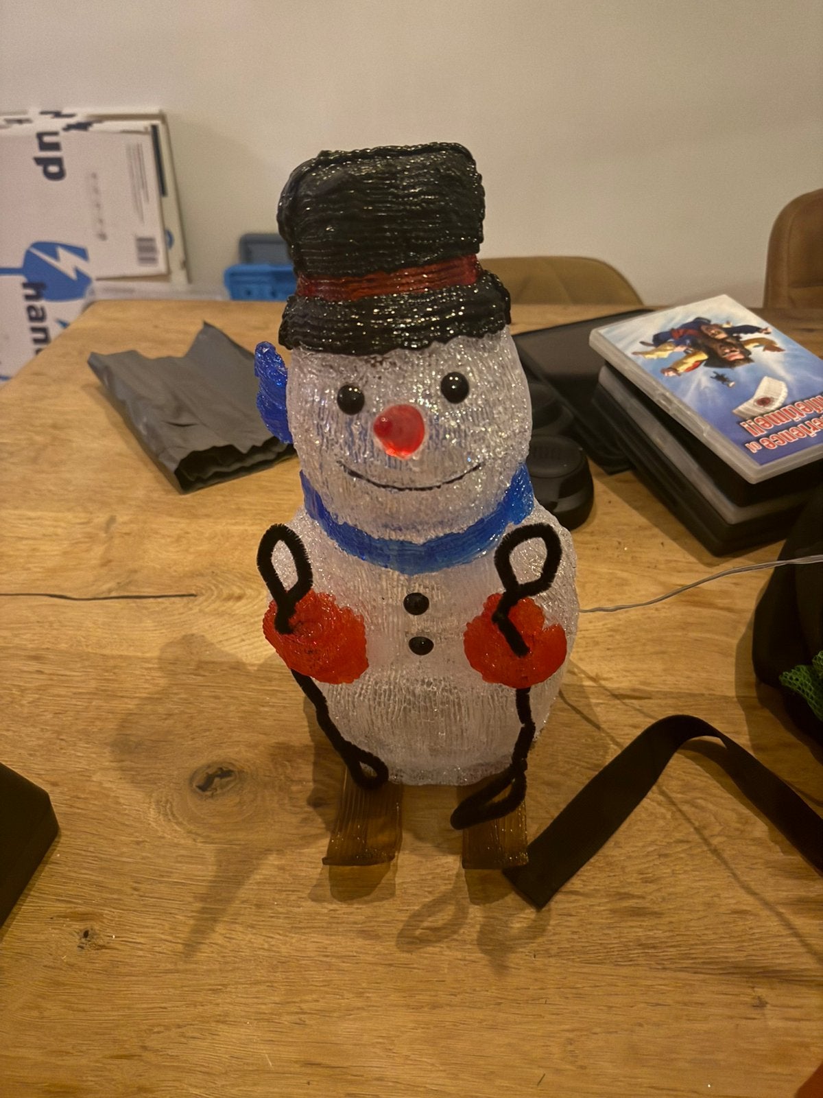 Sneeuwpop op ski ‘s, Ophalen of Verzenden, Zo goed als nieuw