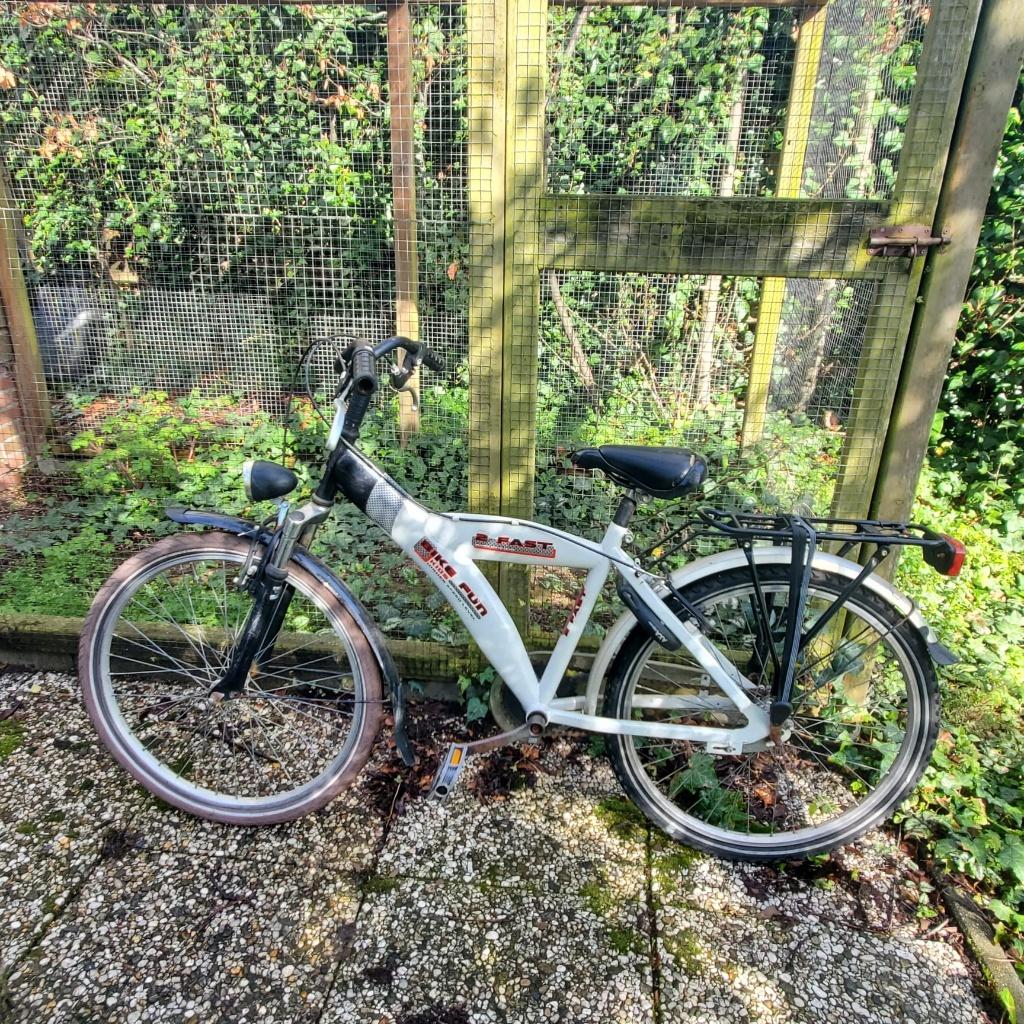 Witte fiets voor Kinderen, Ophalen, Terugtraprem, Bike fun kids, Handrem