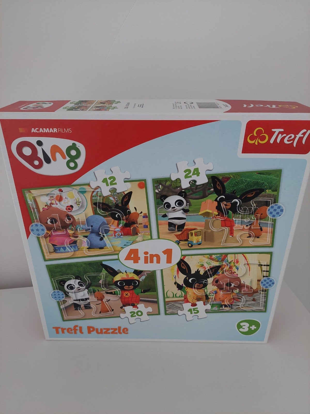 Bing puzzel 4 in 1 z.g.a.n., Kinderen en Baby's, Speelgoed | Kinderpuzzels, Ophalen of Verzenden, 10 tot 50 stukjes, Zo goed als nieuw