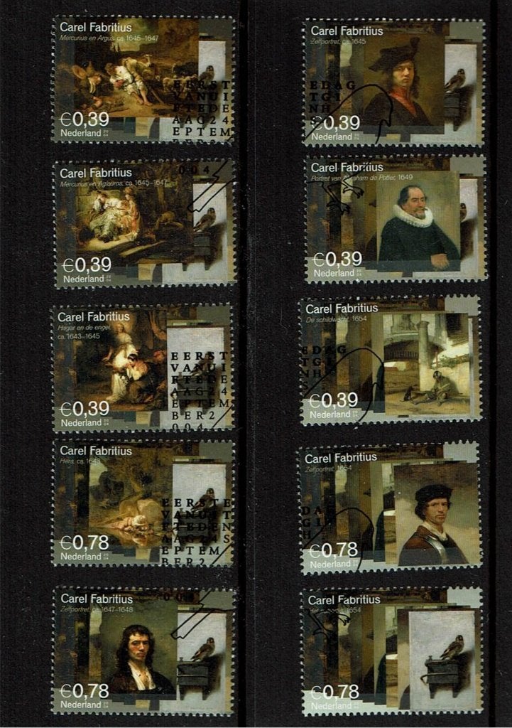 Nederland NVPH 2285-2294 gestempeld 2, Verzenden, Na 1940, Gestempeld