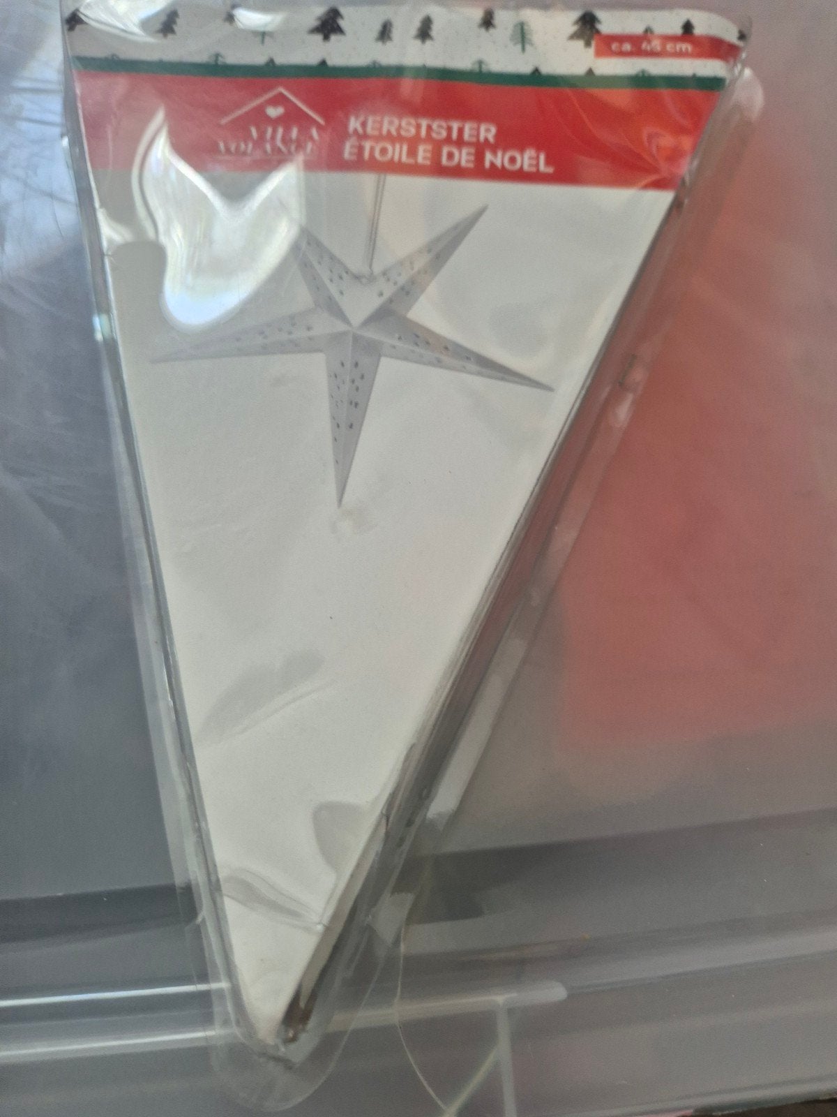 Kerstster - Villa Volant - ca. 45 cm, Ophalen of Verzenden