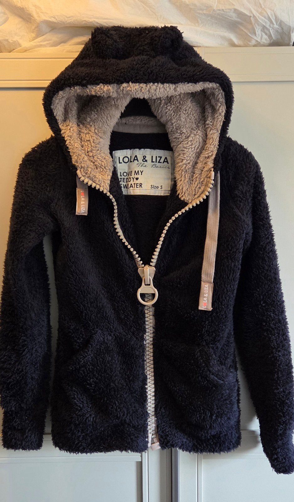 Lola & Liza teddy vest donkerblauw maat S, Kleding | Dames, Blauw, Ophalen of Verzenden, Zo goed als nieuw, Maat 36 (S)