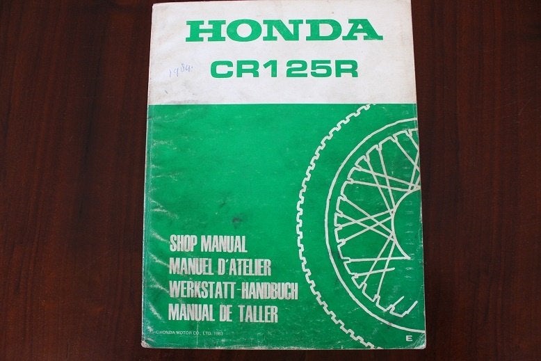 Honda CR125R 1983 motorcycle shop manual CR 125 R handbuch, Ophalen of Verzenden, Honda