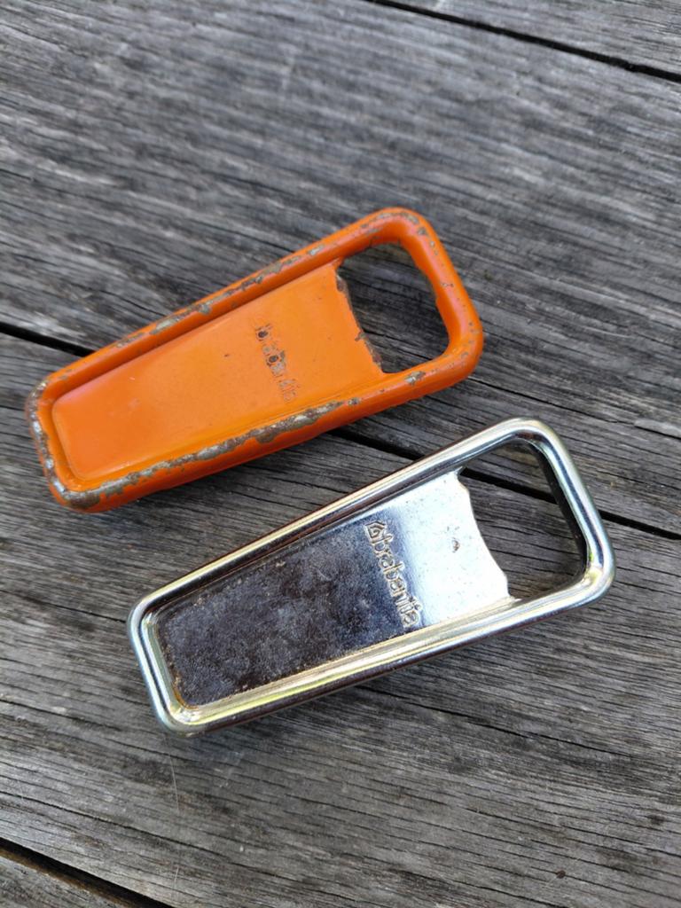 Vintage Brabantia flesopeners, Ophalen of Verzenden, Metaal, Brabantia, Oranje