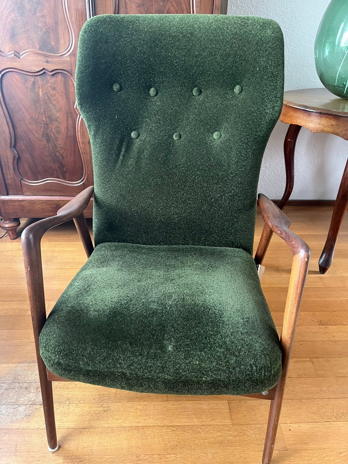 Zweeds design vintage fauteuil jaren 60, Huis en Inrichting, Fauteuils, Ophalen, Zo goed als nieuw, 75 tot 100 cm, 50 tot 75 cm