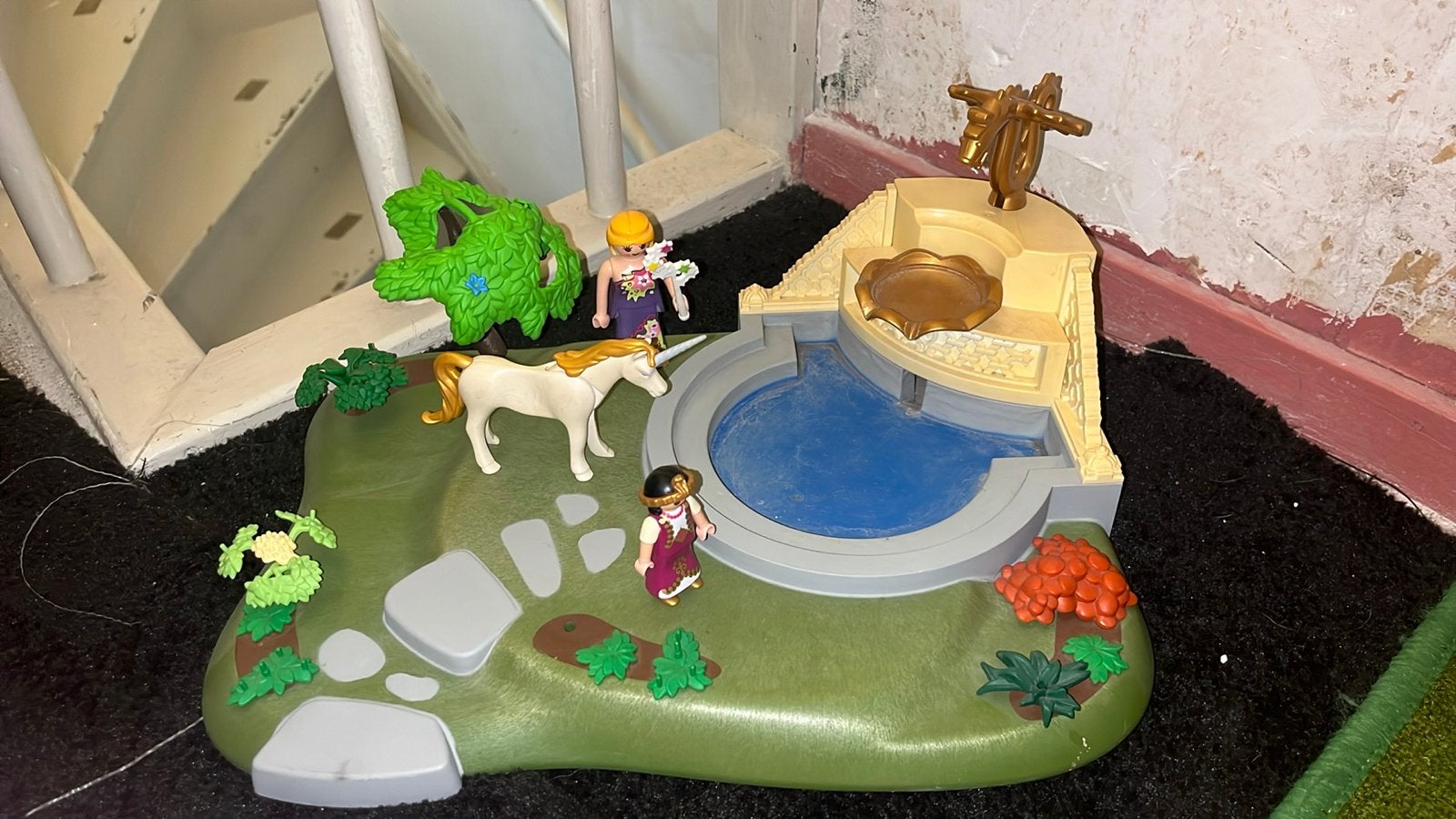 Playmobil Eenhoornfontein met figuren, Ophalen, Gebruikt, Jongen of Meisje
