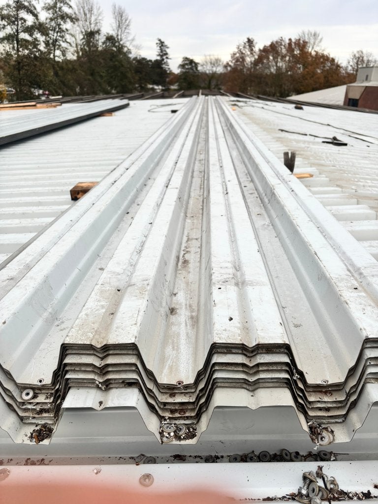 SAB-profiel warmdakplaat 100R/750 – 525m² – lengte 11,75 m1, Ophalen, Gebruikt, IJzer