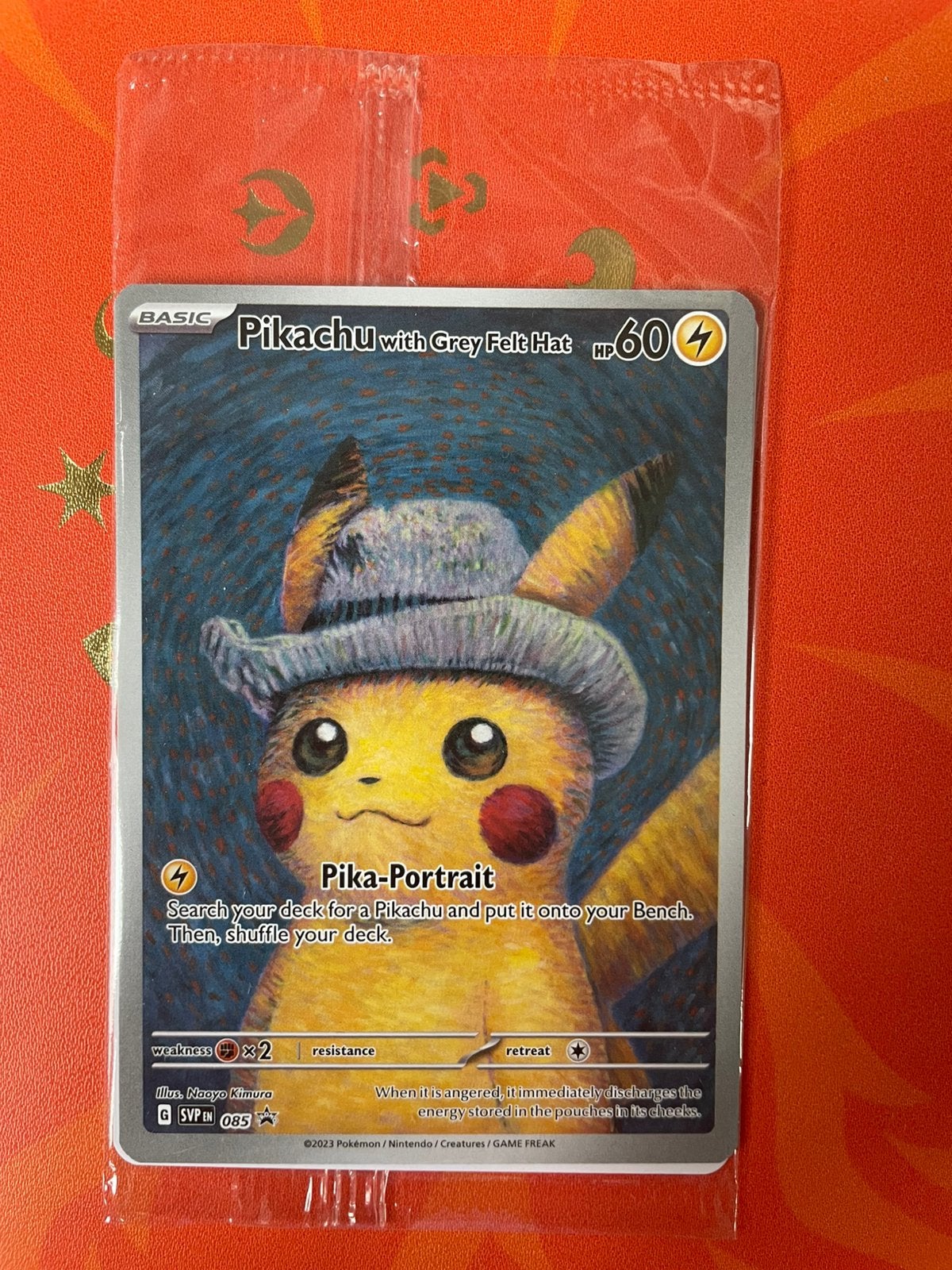 Pokemon grey felt hat pikachu sealed, Ophalen of Verzenden, Nieuw