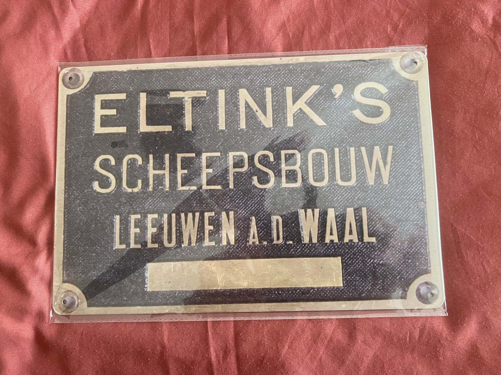 Eltink en vd Berk nostalgische werfborden., Ophalen of Verzenden, Nieuw