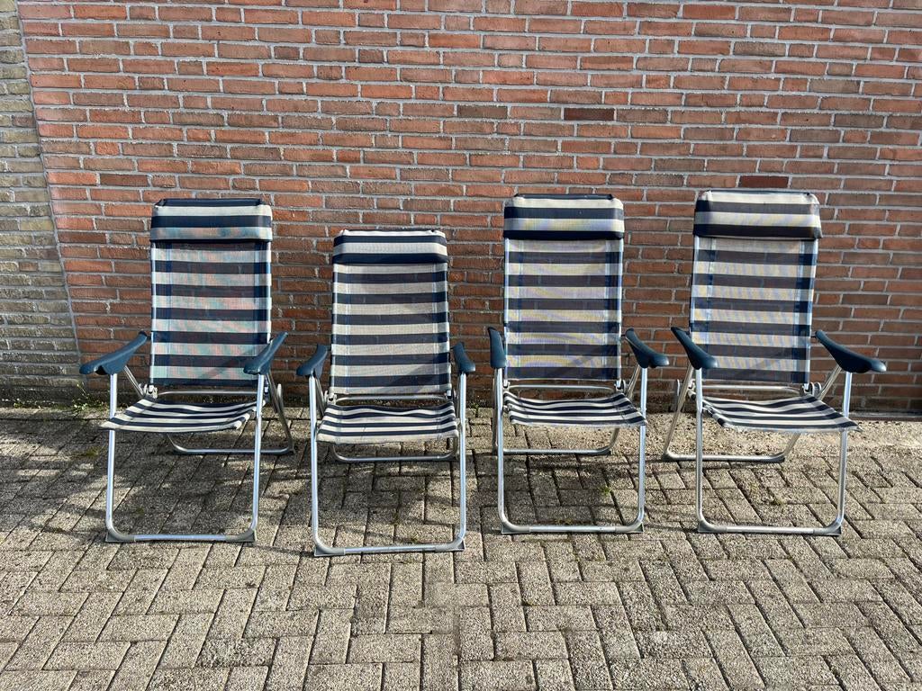 Set van 4 Crespo AP-237 Air-Deluxe campingstoelen, Ophalen, Zo goed als nieuw, Campingstoel