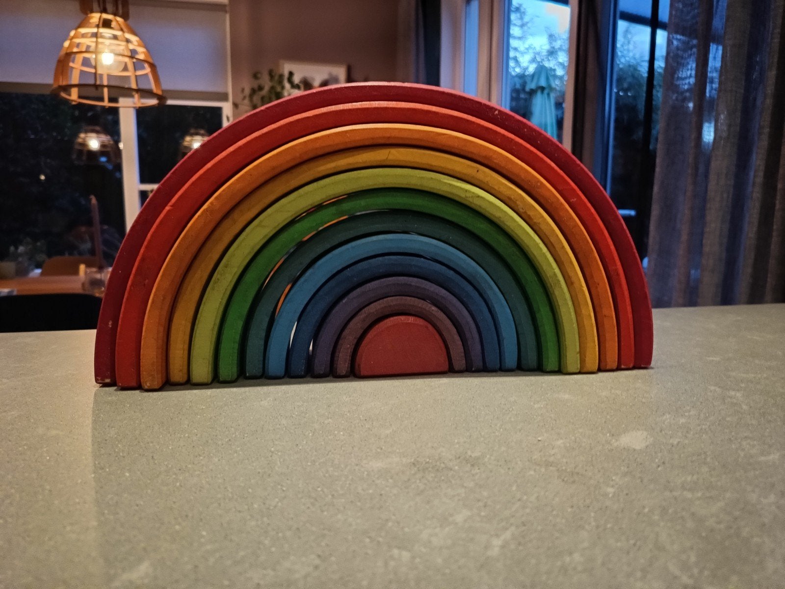 Grimm's regenbooj, Ophalen, Gebruikt