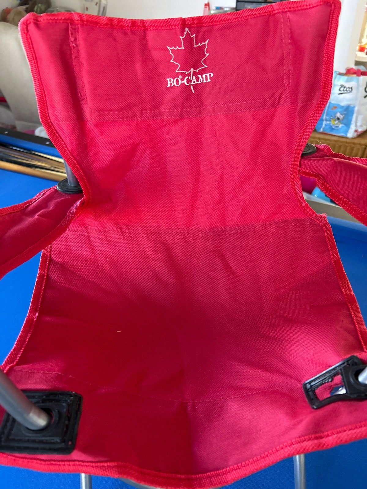 Bo-Camp kinder kampeerstoel - Compact en rood, Ophalen of Verzenden, Gebruikt, Campingstoel