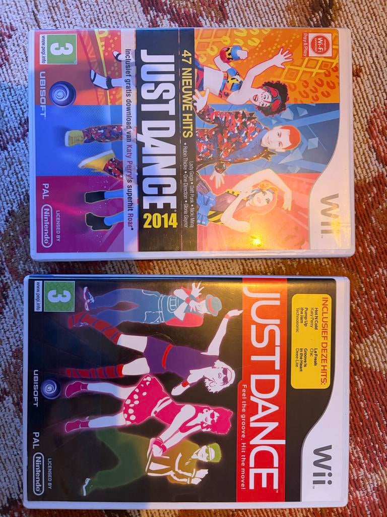 Just Dance 2014 en Just Dance voor Nintendo Wii, Muziek, Gebruikt, Eén computer, Ophalen of Verzenden