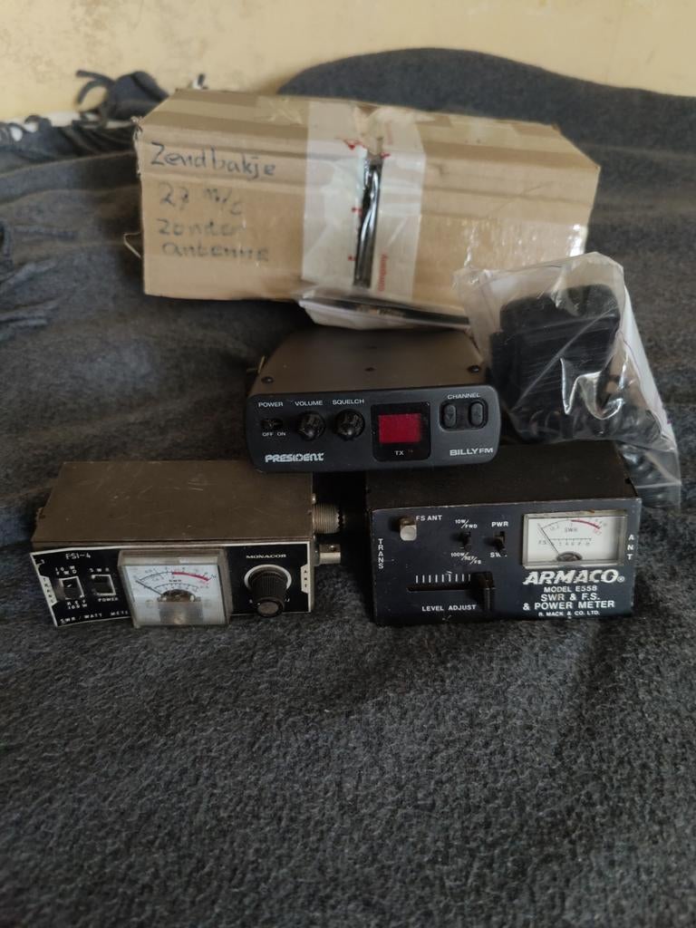President Billy FM CB-radio met SWR & Power Meter, Telecommunicatie, Ophalen of Verzenden, Gebruikt, Zender en Ontvanger
