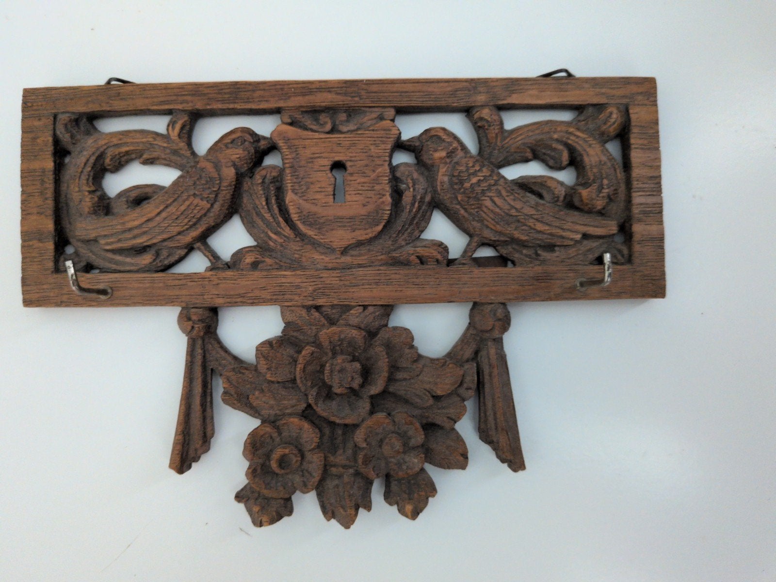 vintage houtsnijwerk vogeltjes, Huis en Inrichting, Ophalen