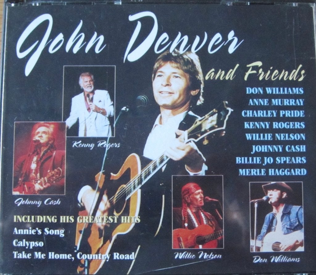 John Denver and Friends - dubbel CD met Willie Nelson, Cd's en Dvd's, Cd's | Country en Western, Ophalen of Verzenden, Zo goed als nieuw