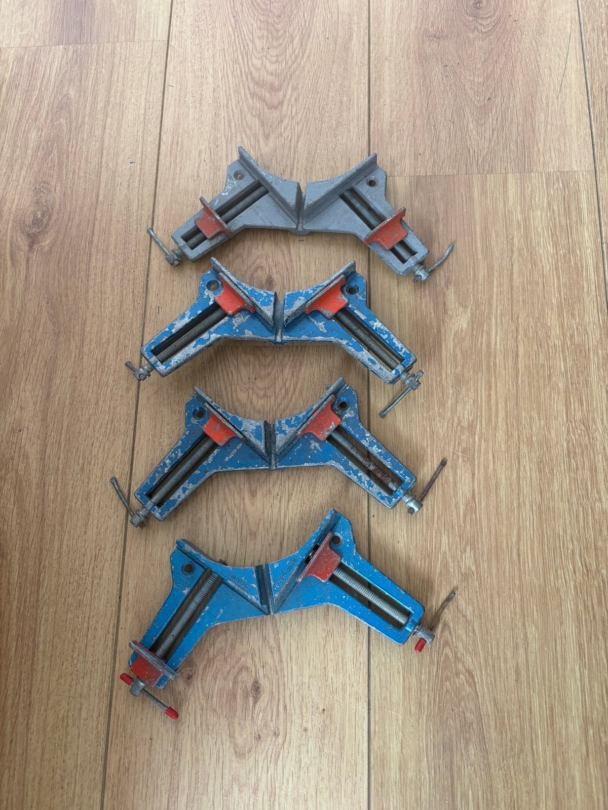 Set van 4 Hoekklemmen - Ideaal voor Houtbewerking, Ophalen of Verzenden, Gebruikt, Klem