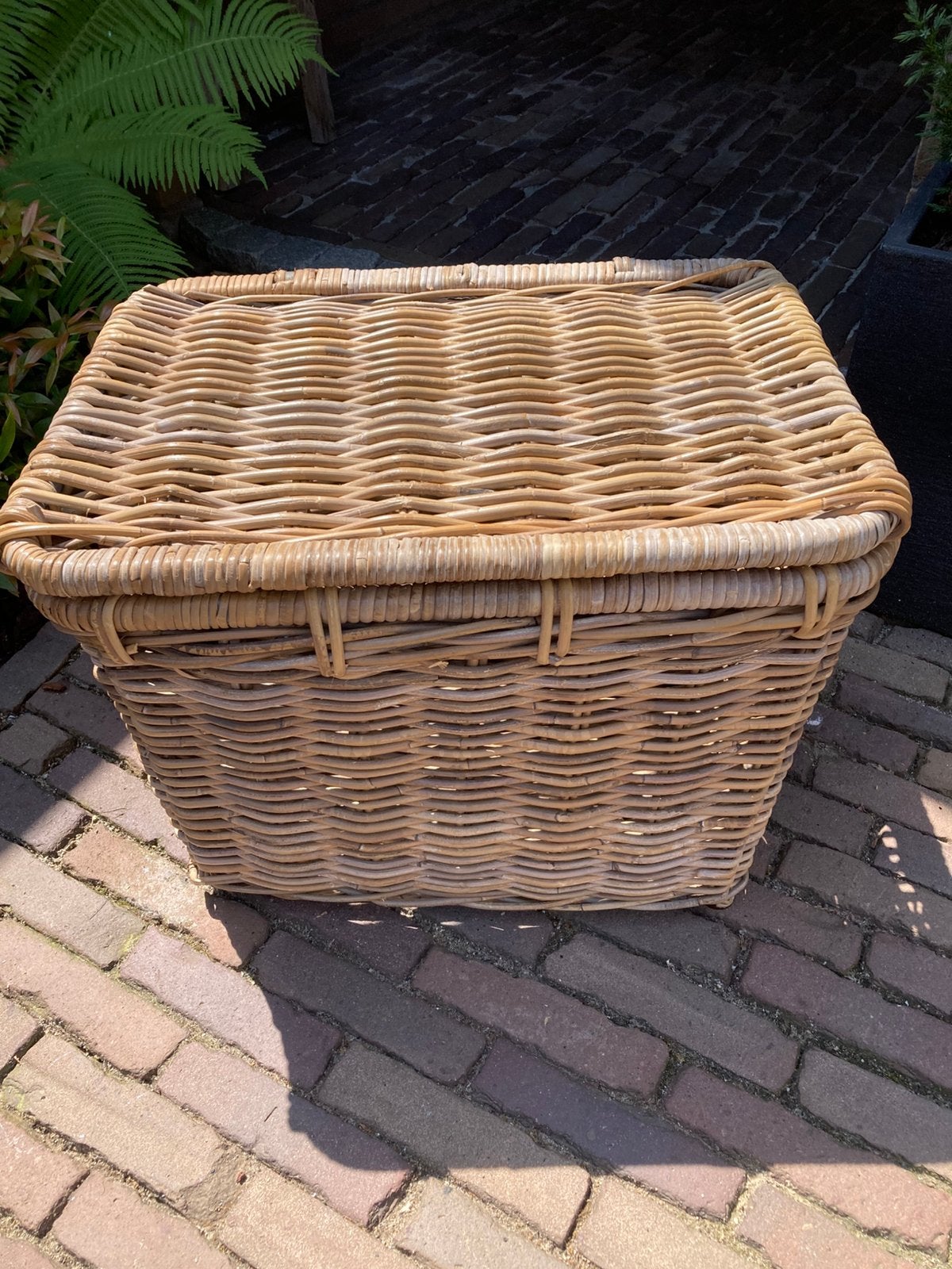 Nette mand met deksel, Ophalen, Overige materialen, Gebruikt, 50 tot 100 cm