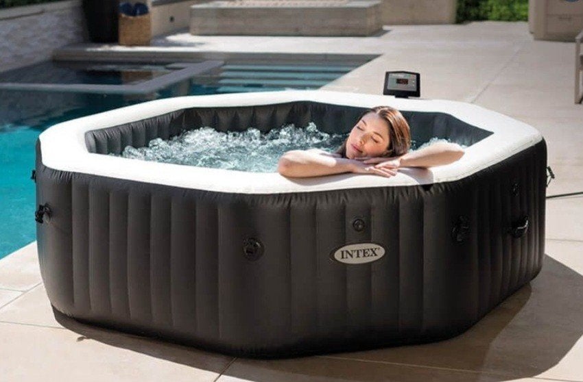 Intex PureSpa Jet & Bubble Deluxe opblaasbare jacuzzi, Ophalen, Zo goed als nieuw, Overige typen