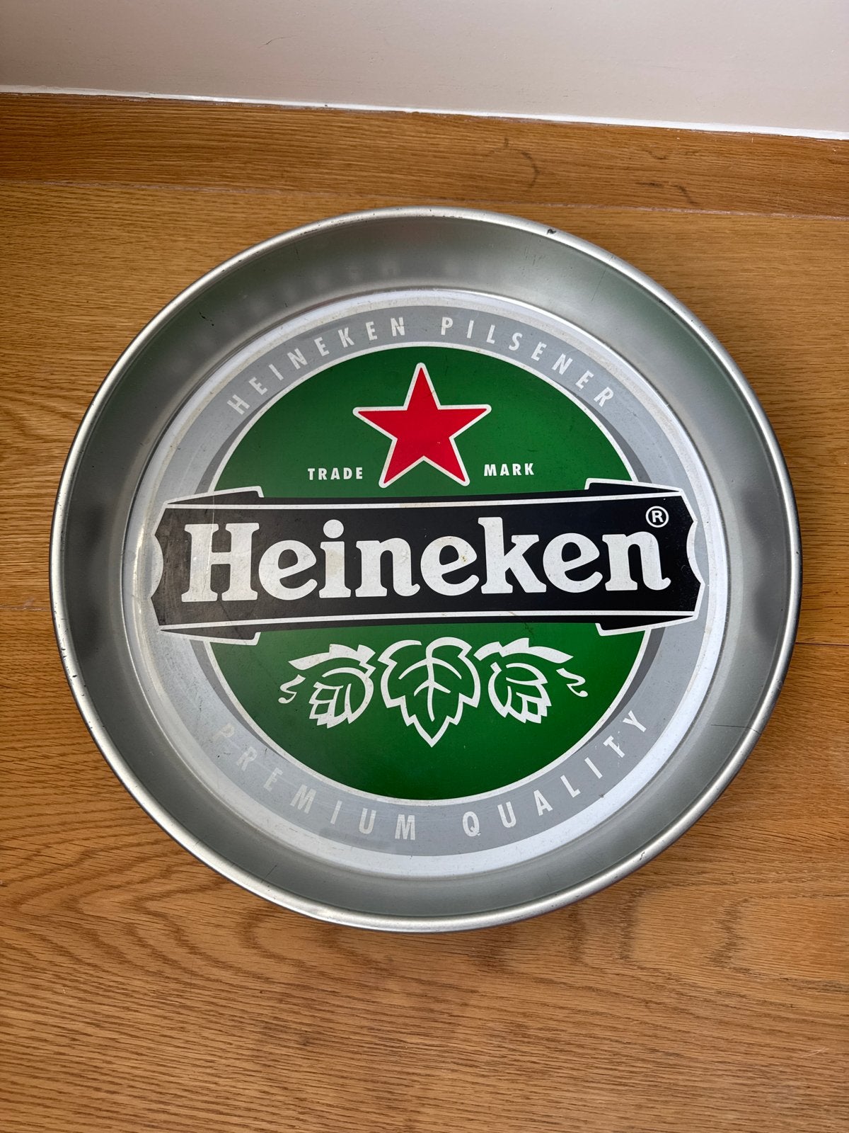 Heineken dienblad - Vintage bier memorabilia, Ophalen of Verzenden, Gebruikt, Overige typen, Heineken