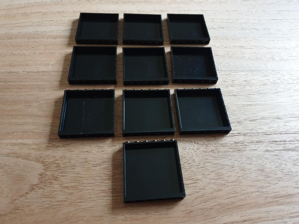 Partij N356=10x Nieuwe zwarte Lego panelen (Meerdere setjes)