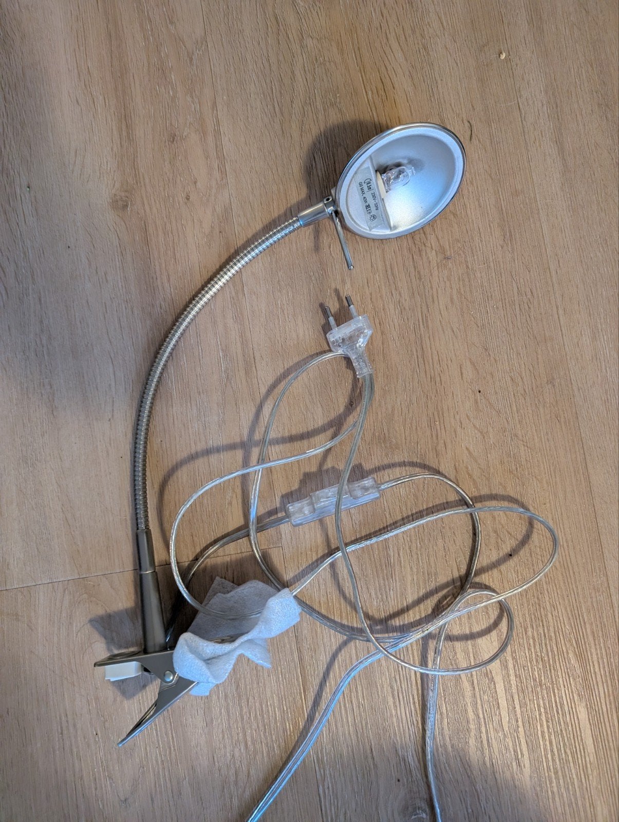 Flexibele bureaulamp met klem, Ophalen, Zo goed als nieuw