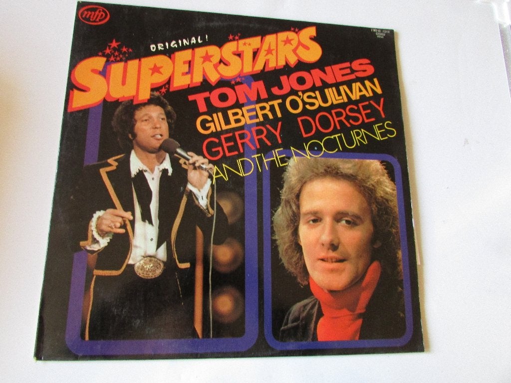 SUPERSTARS ; Tom Jones ,Gilbert O "Sullivan , Nocturnes,, LP, Gebruikt, Pop, Ophalen of Verzenden