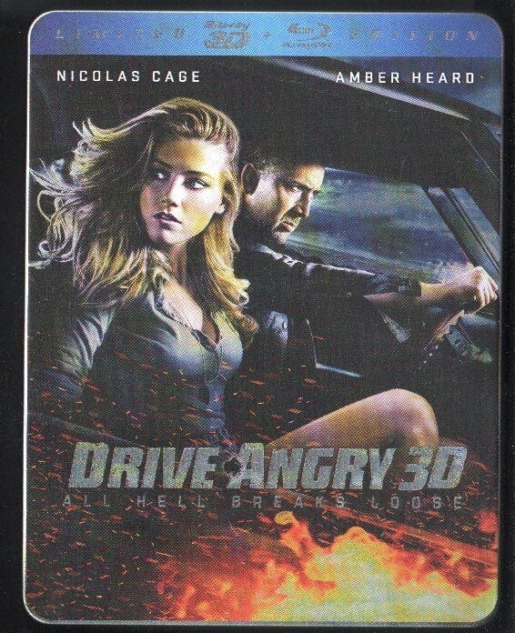 Drive Angry 3D+2D, STEELBOOK. Blu-ray., Vanaf 16 jaar, Nederlands, Film, Actie