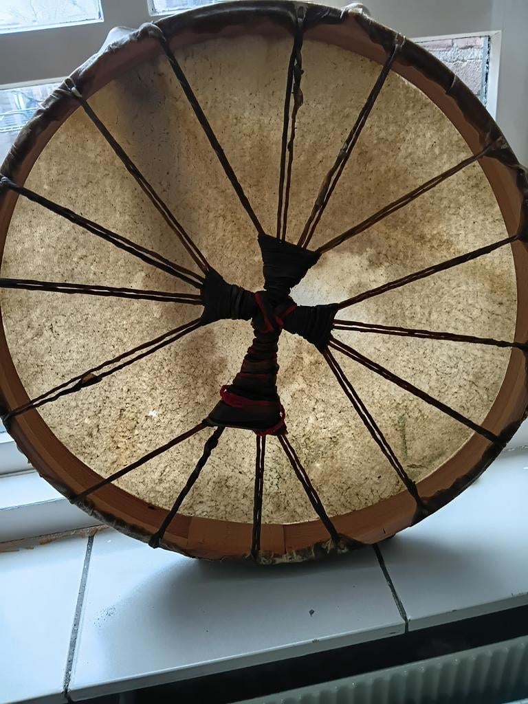 Handgemaakte Sjamanen frame drum - Eikenhout & Geitenhuid, Ophalen of Verzenden, Nieuw, Overige merken