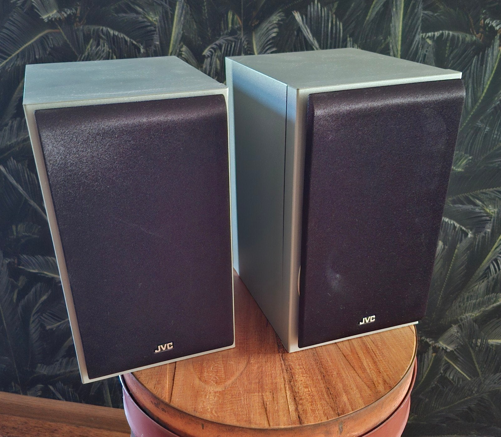 JVC SP-UXG60 75watt Luidsprekers, Stereo speakers, Gebruikt, Inclusief kabels, JVC