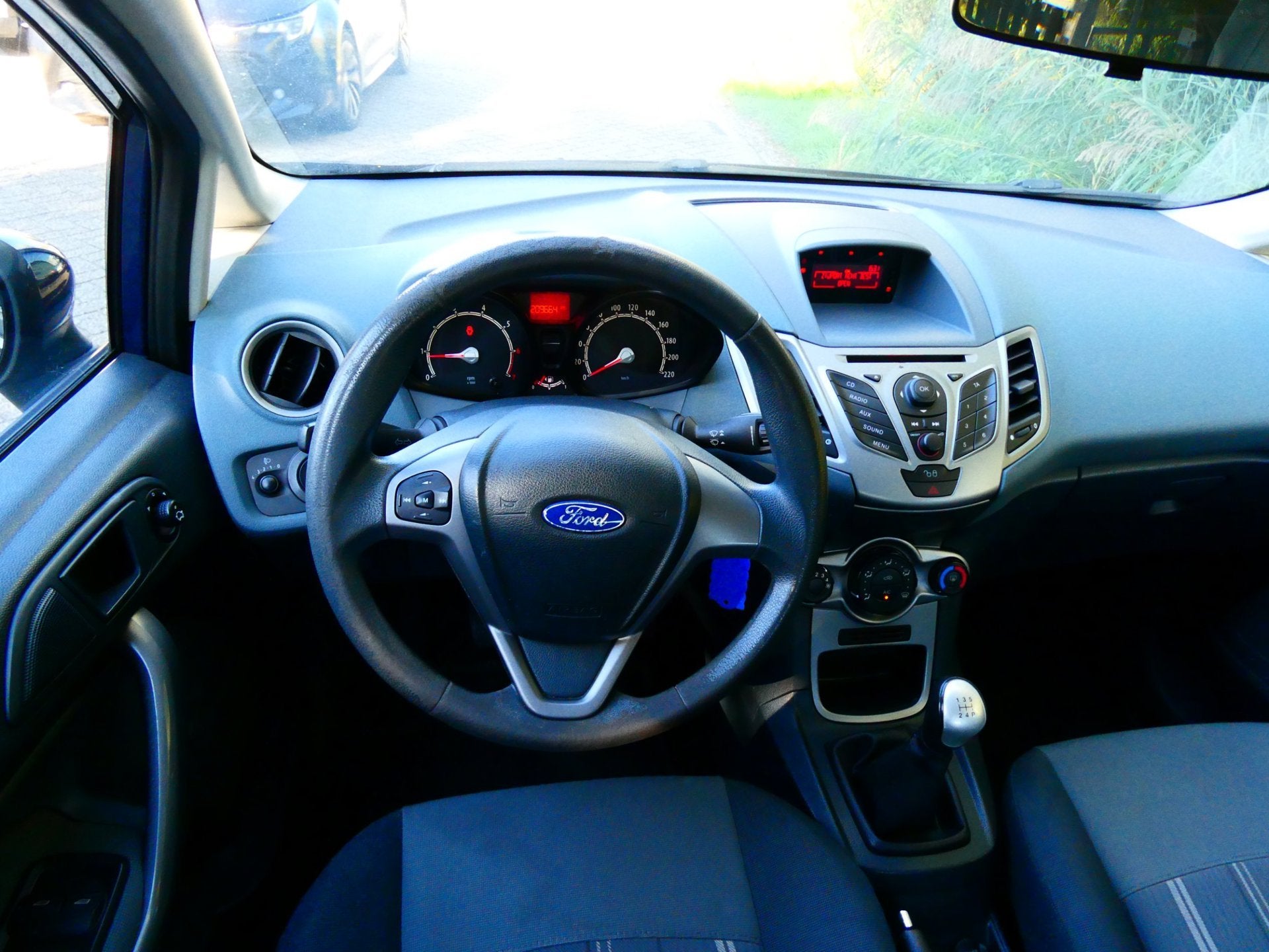 Ford Fiesta 1.25i 5-deurs 2e eigenaar Airco Zuinig 4-Cilinde, Voorwielaandrijving, Euro 5, Stof, 1242 cc