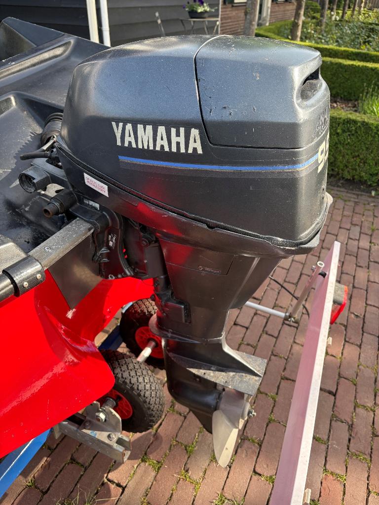 Yamaha 9,9pk high thrust  met afst,. bed. en elektr. start., Watersport en Boten, Ophalen, Gebruikt, 5 tot 10 pk, Elektrische start